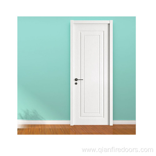 flush interior french door swinging white plastic door